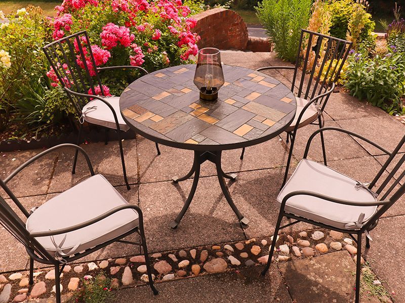 Carnglaze 90cm Table-Garden Furniture Centre-LowRange,Dining Table,Outdoor Dining,Metal,Outdoor Furniture,Metal Furniture,Balcony & Duo Sets,Tables,Metal Tables,Metal Tables Metal-{collection_title}