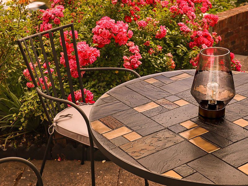 Carnglaze 4 Chair Dining Set-Garden Furniture Centre-MidRange,Tables,Dining Set,Metal,Outdoor Furniture,Metal Furniture,Outdoor Dining-{collection_title}