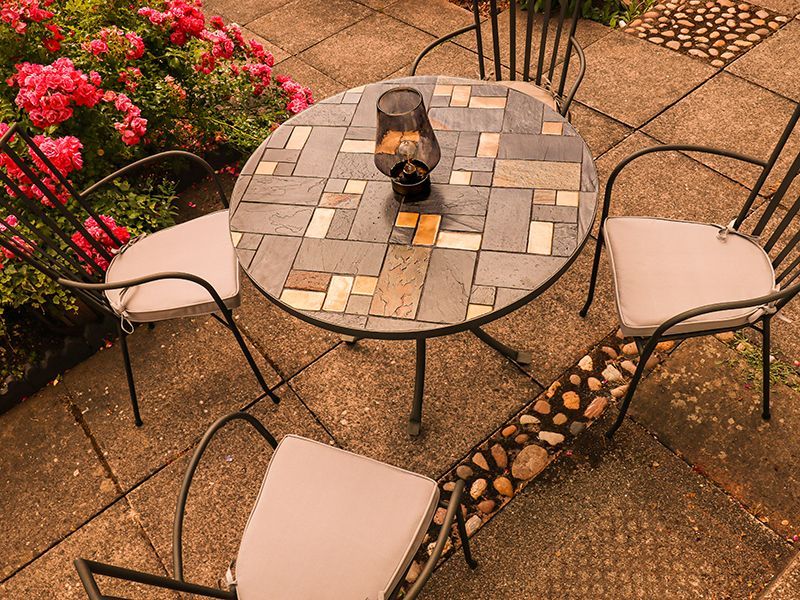 Carnglaze 90cm Table-Garden Furniture Centre-LowRange,Dining Table,Outdoor Dining,Metal,Outdoor Furniture,Metal Furniture,Balcony & Duo Sets,Tables,Metal Tables,Metal Tables Metal-{collection_title}