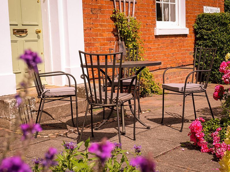 Carnglaze 4 Chair Dining Set-Garden Furniture Centre-MidRange,Tables,Dining Set,Metal,Outdoor Furniture,Metal Furniture,Outdoor Dining-{collection_title}