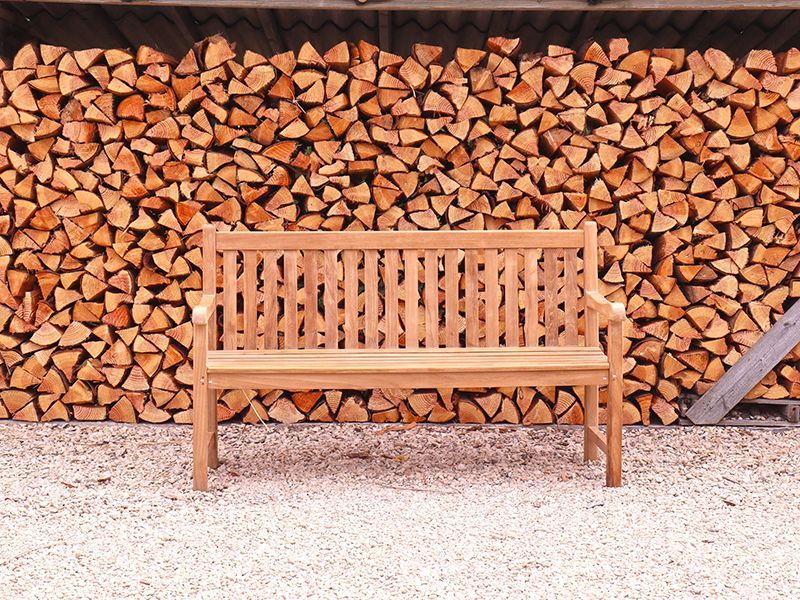 Rishi 1.5m Bench-Garden Furniture Centre-MidRange,Active,park benches,Benches,Outdoor Furniture,Teak Benches Benches,Memorial Benches,Teak,Teak Benches-{collection_title}