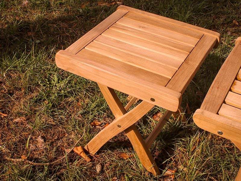 Sandhurst Folding Footstool/Coffee Table-Garden Furniture Centre-48Hour Dispatch,LowRange,Under 100,Outdoor Furniture,Conservatory,Teak Garden Furniture,Indoor Accessories,Ornaments Accessories,Accessories-{collection_title}
