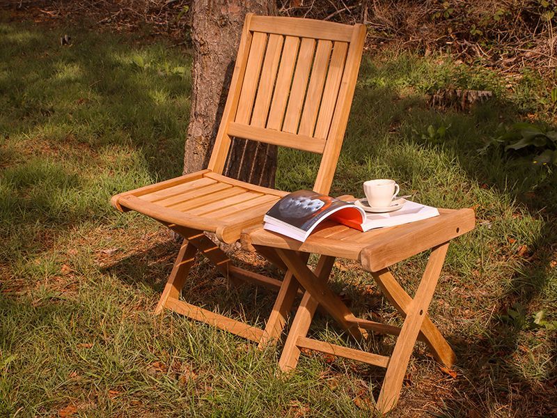 Sandhurst Folding Footstool/Coffee Table-Garden Furniture Centre-48Hour Dispatch,LowRange,Under 100,Outdoor Furniture,Conservatory,Teak Garden Furniture,Indoor Accessories,Ornaments Accessories,Accessories-{collection_title}