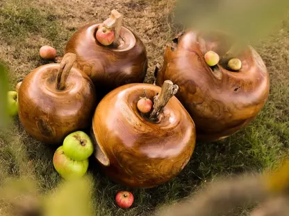 Apple Wooden Ornament