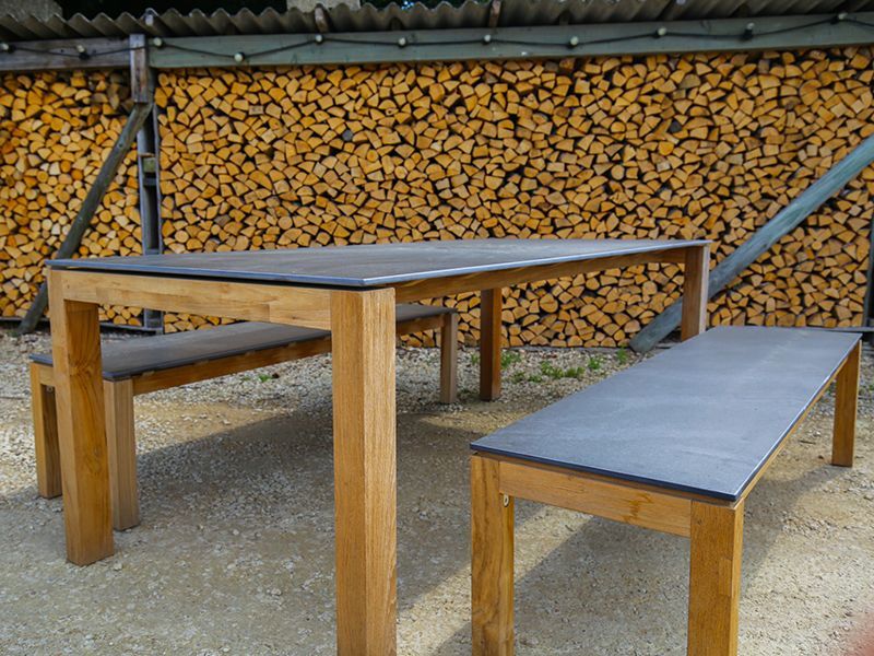 Sierra Bench Set-Garden Furniture Centre-HighRange,Teak,Tables,Dining Set,Outdoor Furniture,Teak Garden Furniture,Outdoor Dining-{collection_title}