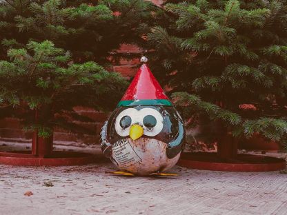 Festive Penguin Sculpture Small