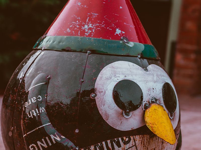 Festive Penguin Sculpture Small