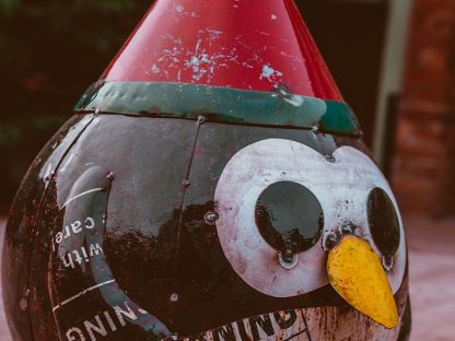 Festive Penguin Sculpture Small