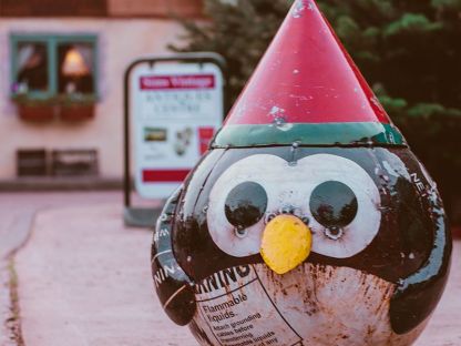 Festive Penguin Sculpture Small