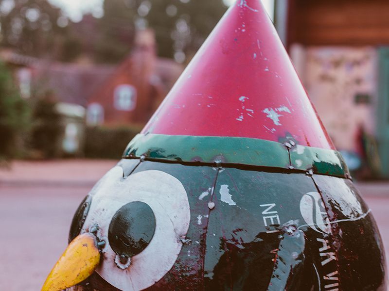 Festive Penguin Sculpture Small