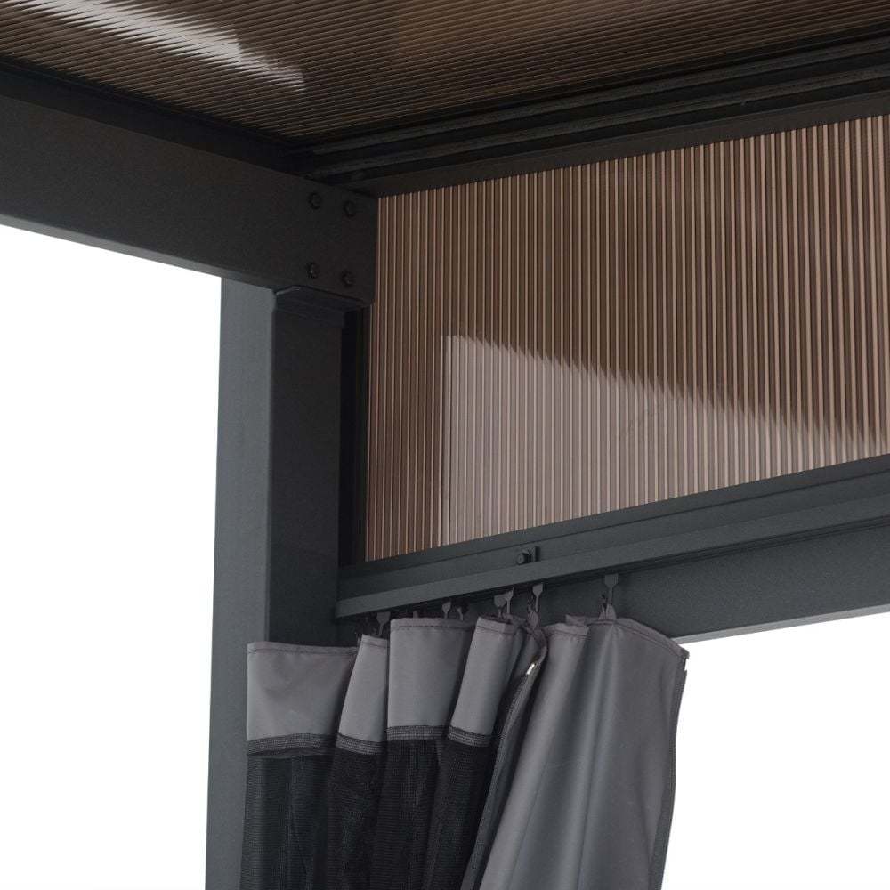 Four Seasons Wall Mounted Gazebo 3m x 3.65m-Garden Furniture Centre-HighRange,Wall Mounted,Gazebos,Metal Gazebos,All Seasons Gazebos,All Seasons Gazebo Range,Wall Mounted Gazebos,Spring & Summer Sale,Autumn & Winter Sale,All Seasons Range-{collection_title}