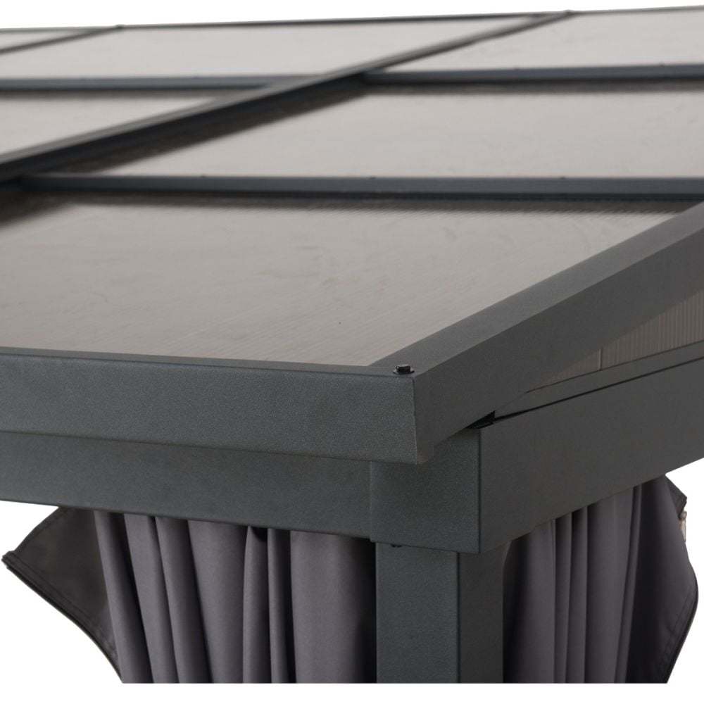 Four Seasons Wall Mounted Gazebo 3m x 3.65m-Garden Furniture Centre-HighRange,Wall Mounted,Gazebos,Metal Gazebos,All Seasons Gazebos,All Seasons Gazebo Range,Wall Mounted Gazebos,Spring & Summer Sale,Autumn & Winter Sale,All Seasons Range-{collection_title}