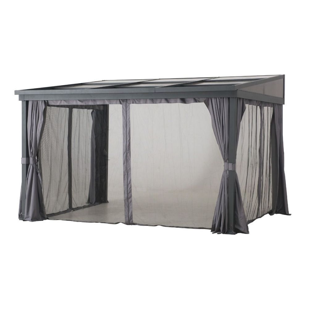 Replacement Curtains and Mosquito Nets for Wall Mounted Gazebo 3mx3.65m-Garden Furniture Centre-LowRange,Gazebos,All Seasons Gazebos,All Seasons Gazebo Range,Gazebo Accessories,Wall Mounted Gazebos-{collection_title}