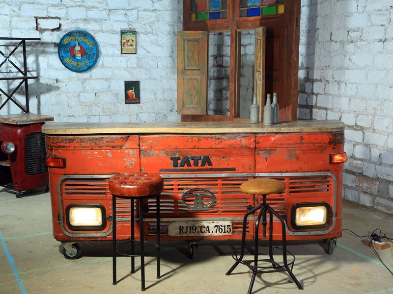 Indian Lorry Bar-Garden Furniture Centre-MidInstock,instock,HighRange,MidRange,Information,National BBQ Week - Sizzling Hot Offers for you ...,Outdoor Furniture,Bars & Bar Sets,Upcycled Furniture,Metal,Metal Tables Metal-{collection_title}