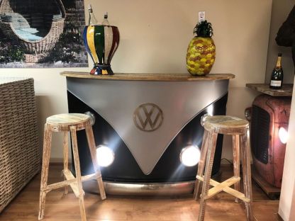 Indian VW Bus Bar Counter | Black And Silver 