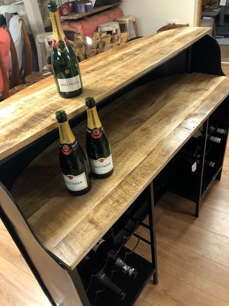 Indian VW Bus Bar Counter | Black And Silver -Garden Furniture Centre-MidRange,Information,National BBQ Week - Sizzling Hot Offers for you ...,Outdoor Furniture,Bars & Bar Sets,Upcycled Furniture-{collection_title}