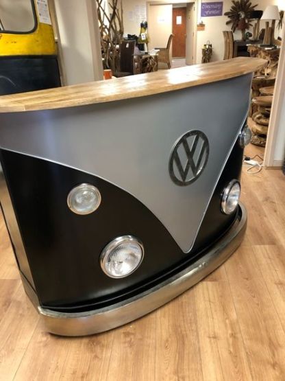 Indian VW Bus Bar Counter | Black And Silver 