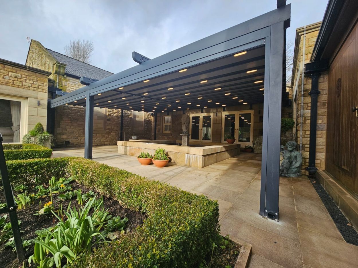 Luna Retractable Awning | 5M X 3.5M -Garden Furniture Centre-Free Install,HighRange,Wall Mounted,Metal Gazebos,Wall Mounted Gazebos,Luna Retractable Awnings Gazebos,Luna Awning Range,Gazebos,Luna Retractable Awnings-{collection_title}