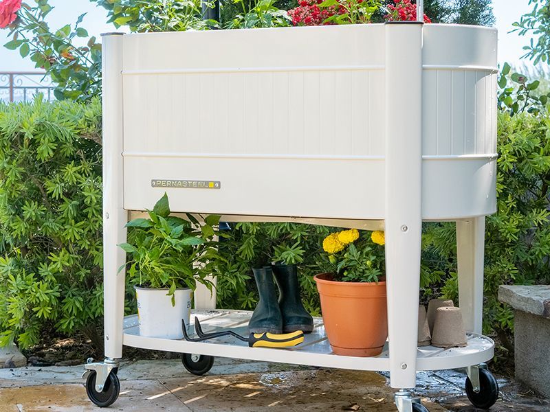 Permasteel Elevated Garden Bed | Ivory