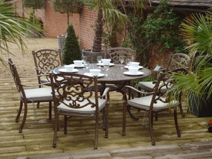 Casino 6 Seater Round Table and Chairs Set