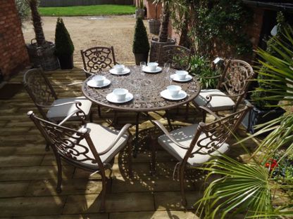 Casino 6 Seater Round Table and Chairs Set
