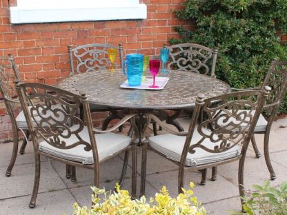 Casino 6 Seater Round Table and Chairs Set