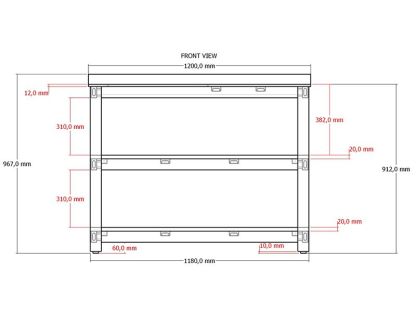 Bari Kitchen Big Green Egg Table Fixed Unit | Bari