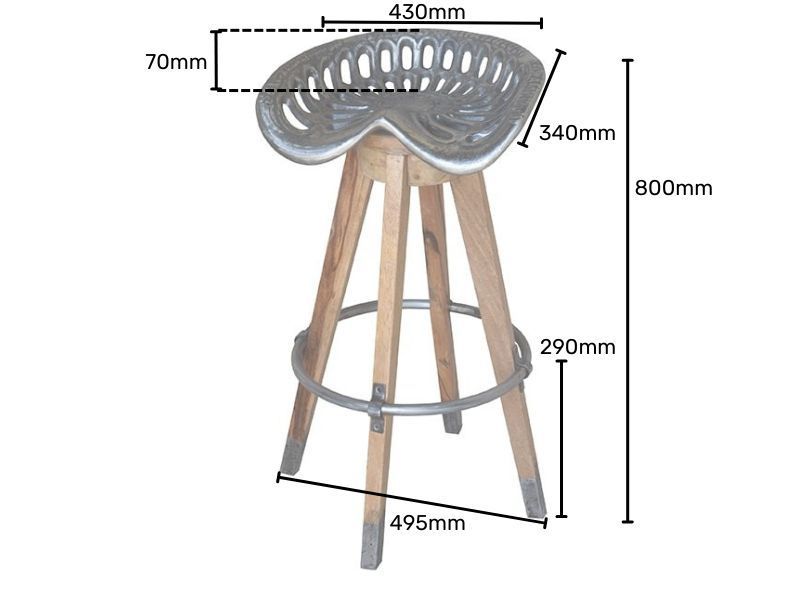 Tractor Bar Stool Seat -Garden Furniture Centre-LowRange,Under 100,Reclaimed Furniture,Indoor Accessories-{collection_title}