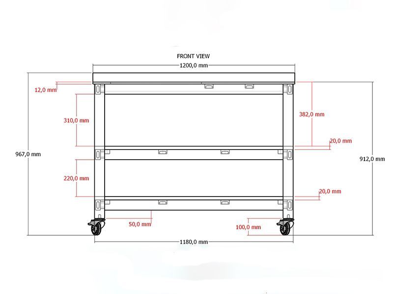 Bari Kitchen Kamado With Wheels -Garden Furniture Centre-HighRange,Reclaimed Furniture,Bari,Modular Furniture,Outdoor Furniture,Teak Garden Furniture,Outdoor Kitchens,The Bari Outdoor Kitchen Range-{collection_title}