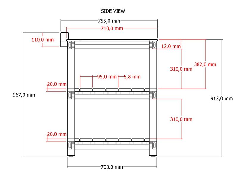 Bari Kitchen Kamado Fixed Unit 