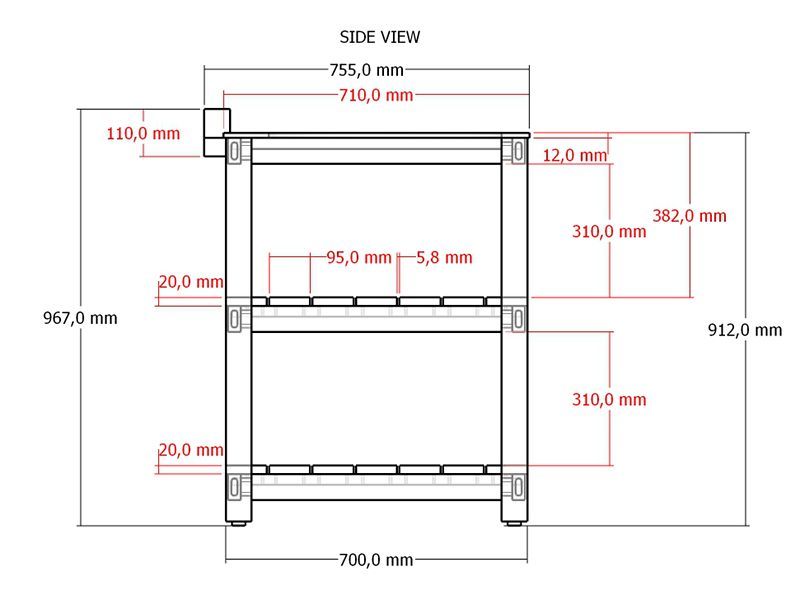 Bari Kitchen Kamado Fixed Unit 