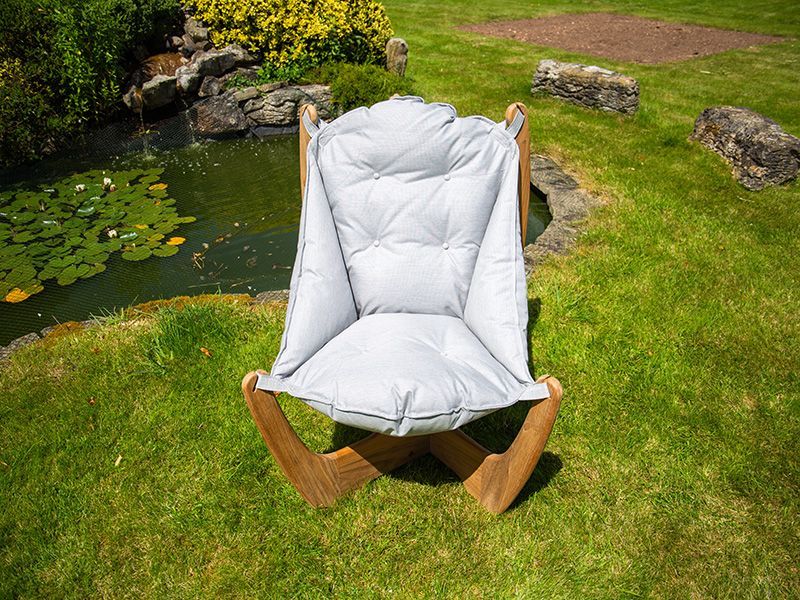 Kangaroo Teak Lounge Chair | FSC® Certified-Garden Furniture Centre-MidInstock,instock,MidRange,Balcony & Duo Sets,Swing Seats & Lounge Chairs,Outdoor Lounging,Outdoor Furniture,Loungers & Daybeds,Kangaroo & Koala Chair Range,48Hour Dispatch-{collection_title}