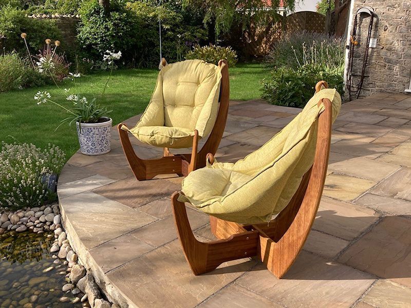 Kangaroo 2 Chair Table Set | FSC® Certified-Garden Furniture Centre-HighRange,Balcony & Duo Sets,Loungers & Daybeds,Outdoor Lounging,Outdoor Furniture,Teak Garden Furniture,Kangaroo & Koala Chair Range,Swing Seats & Lounge Chairs,48Hour Dispatch-{collection_title}