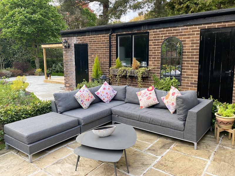 Sicilie Corner Sofa Unit | Left-Garden Furniture Centre-HighRange,Outdoor Lounging,Outdoor Furniture,Metal Furniture,Corner Lounge Units,Sicilie Range,Metal,Metal Sofas-{collection_title}