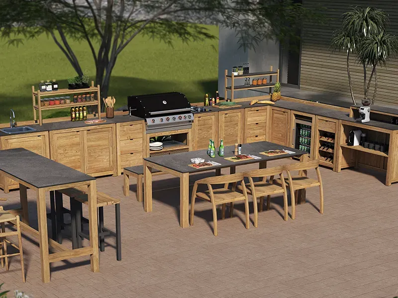 Sierra 8 Chair Dining Set | Bari Range-Garden Furniture Centre-HighRange,Outdoor Dining,Outdoor Furniture-{collection_title}