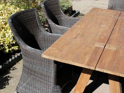 Knights 2m Table 6 Chair Dining Set