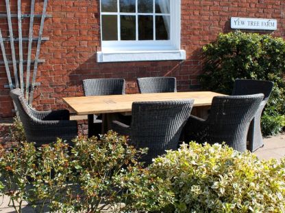 Knights 2m Table 6 Chair Dining Set