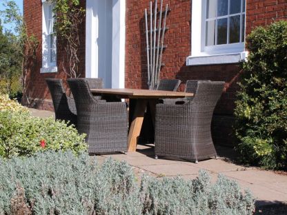 Knights 2m Table 6 Chair Dining Set