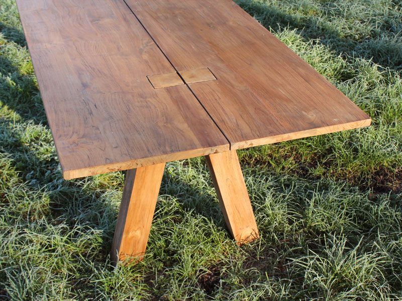 Knights Reclaimed Teak Table-Garden Furniture Centre-HighRange,Outdoor Dining,Dining Table,Teak,Outdoor Furniture,Teak Garden Furniture,Reclaimed Furniture-{collection_title}