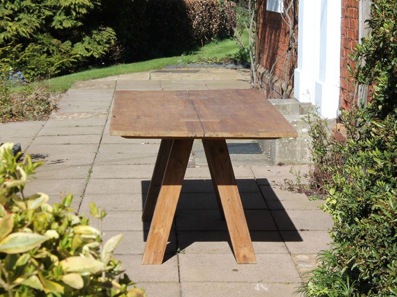 Knights Reclaimed Teak Table-Garden Furniture Centre-HighRange,Outdoor Dining,Dining Table,Teak,Outdoor Furniture,Teak Garden Furniture,Reclaimed Furniture-{collection_title}