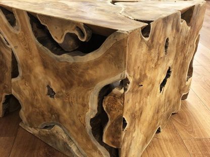 Reclaimed Teak Root Square Coffee Table