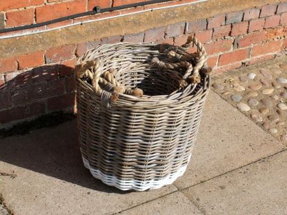 Kubu Round Basket With Rope Handles