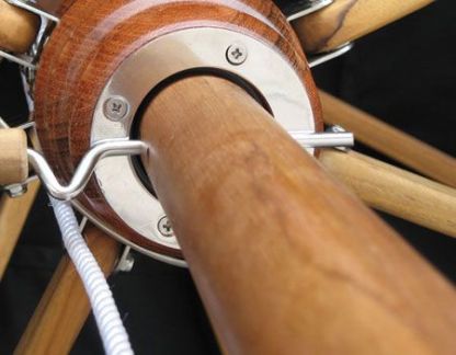 Diamond Teak Parasol 3.5m Diameter