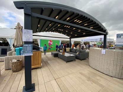 Luna Crescent Retractable Awning 4.75 x 4m | Luna Range | RHS Tatton Park