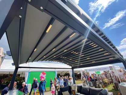 Luna Crescent Retractable Awning 4.75 x 4m | Luna Range | RHS Tatton Park