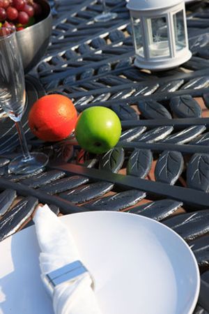 Leaf 6 Seater Oval Table and Chairs Set