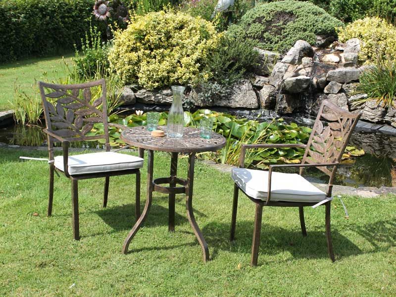 Leaf 2 Seater Bistro Set-Garden Furniture Centre-MidRange,Tables,Dining Set,Metal,Outdoor Furniture,Sale,Metal Furniture,Casino & Leaf Range,Outdoor Sale,Outdoor Dining,Balcony & Duo Sets,Spring & Summer Sale,Autumn & Winter Sale-{collection_title}