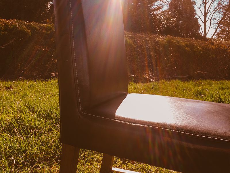 Leather Oak Dining Chair
