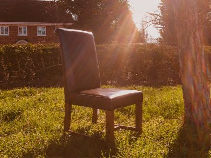 Leather Oak Dining Chair
