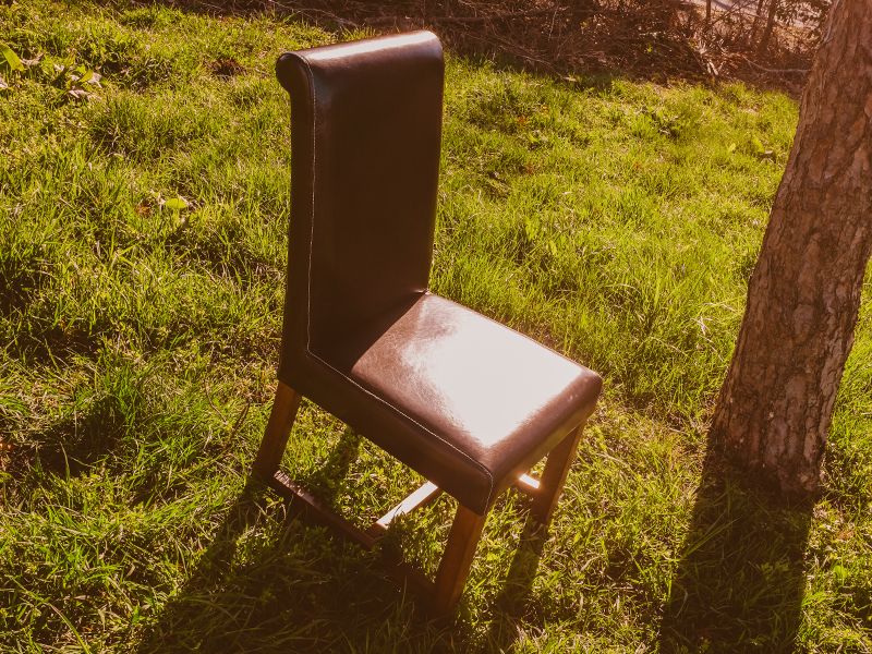 Leather Oak Dining Chair
